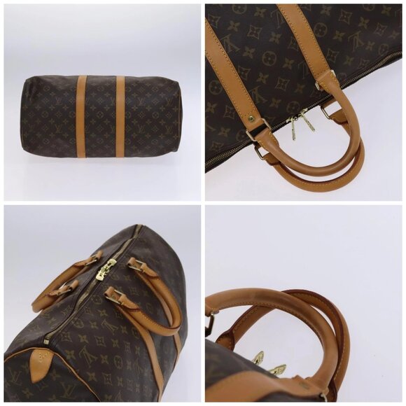 LOUIS VUITTON Monogram Keepall 45 Boston Bag M41428 LV Auth nb290 - Picture 15 of 16